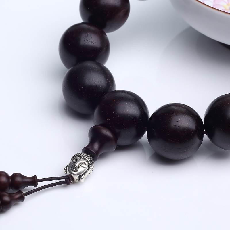 印度天然小叶紫檀单圈手串-红掌柜