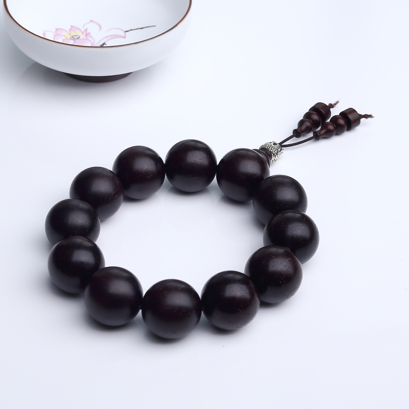 印度天然带星小叶紫檀手串-红掌柜