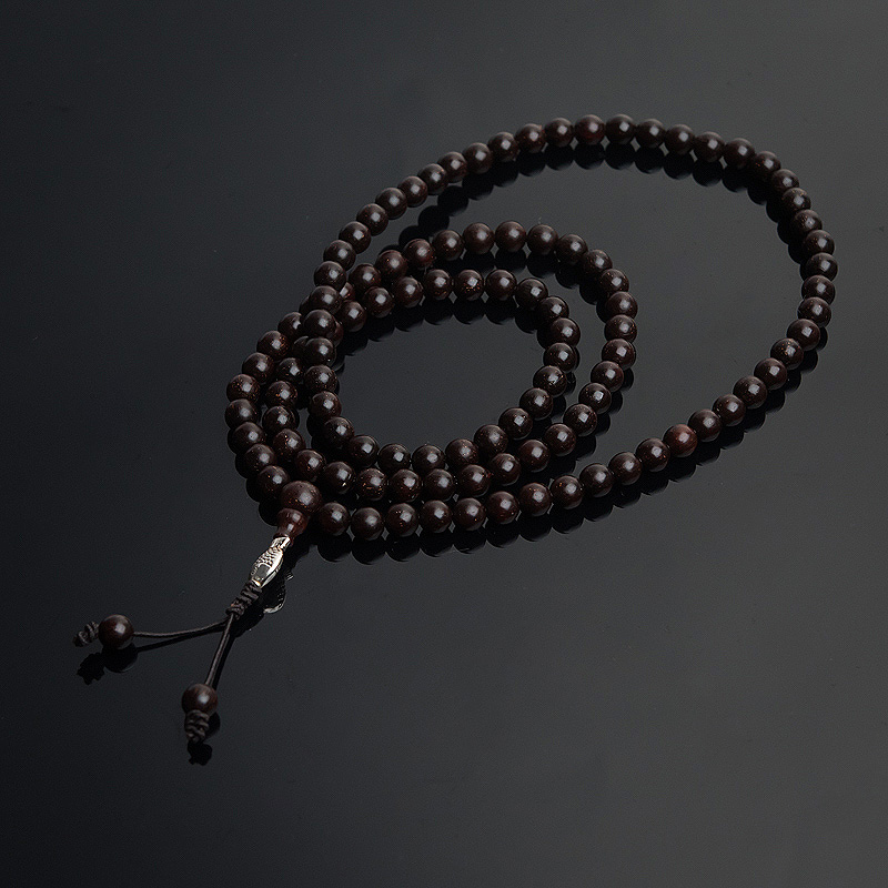 6.5mm满星小叶紫檀108佛珠-红掌柜