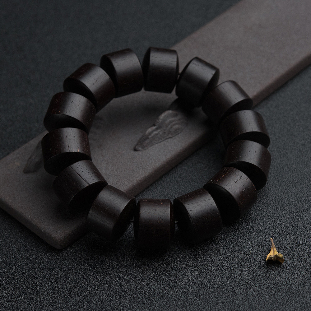 印度天然半星小叶紫檀手串-红掌柜