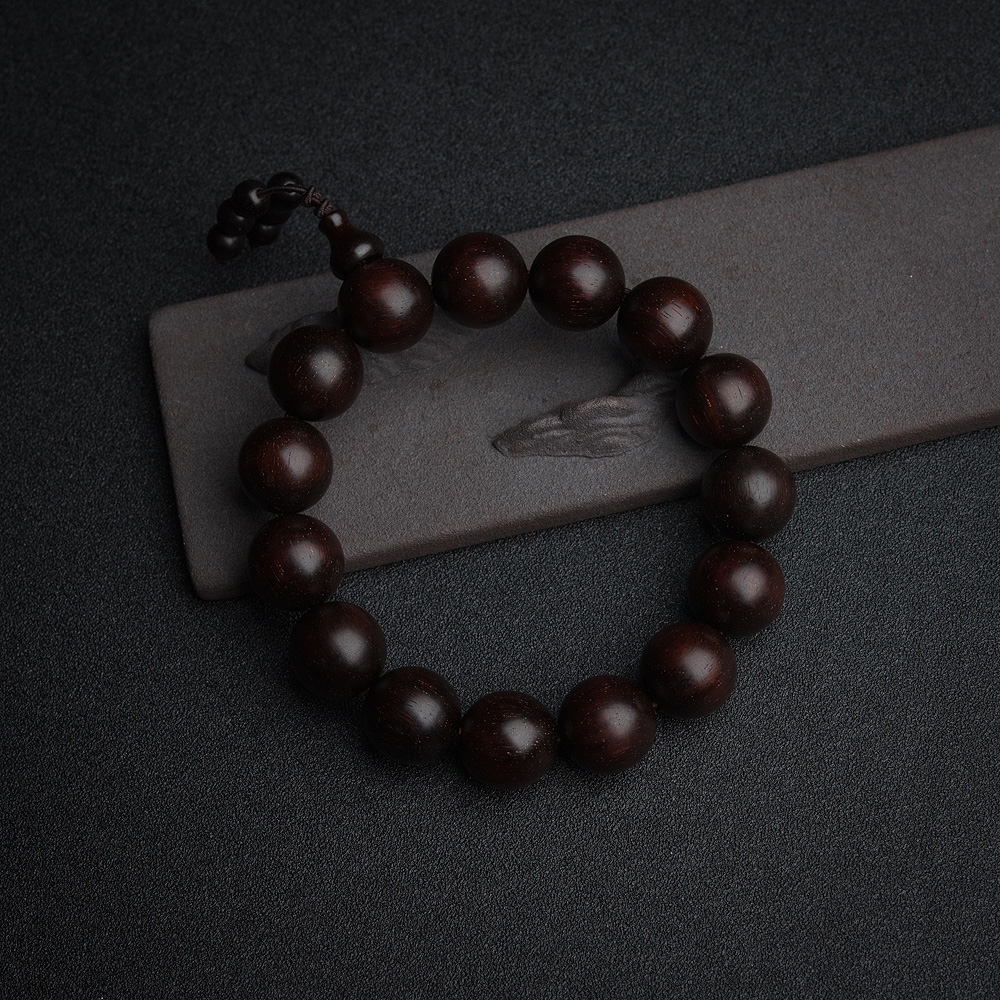 印度半星小叶紫檀手串-红掌柜