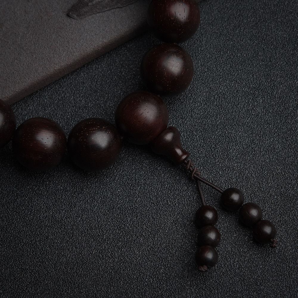 印度天然小叶紫檀手串-红掌柜