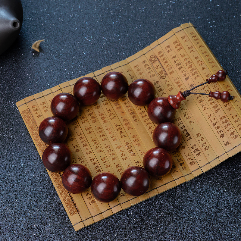 半星小叶紫檀单圈手串-红掌柜