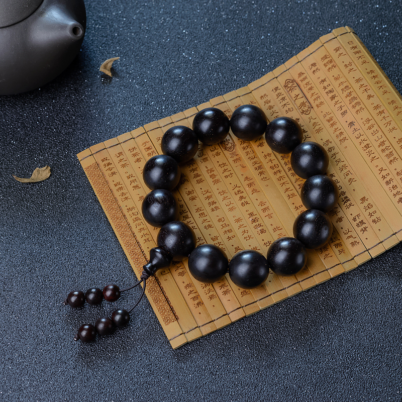 半星满星小叶紫檀单圈手串-红掌柜