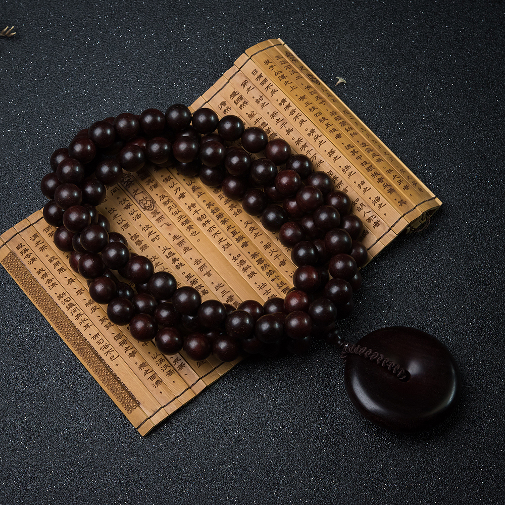 半星小叶紫檀108佛珠-红掌柜