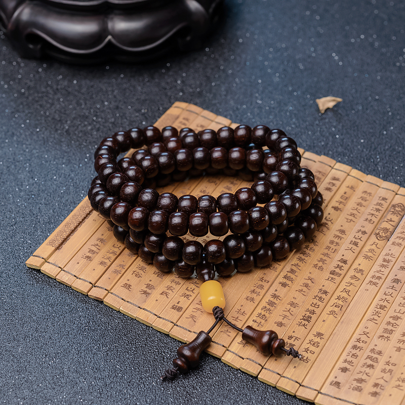 半星小叶紫檀苹果珠佛珠-红掌柜