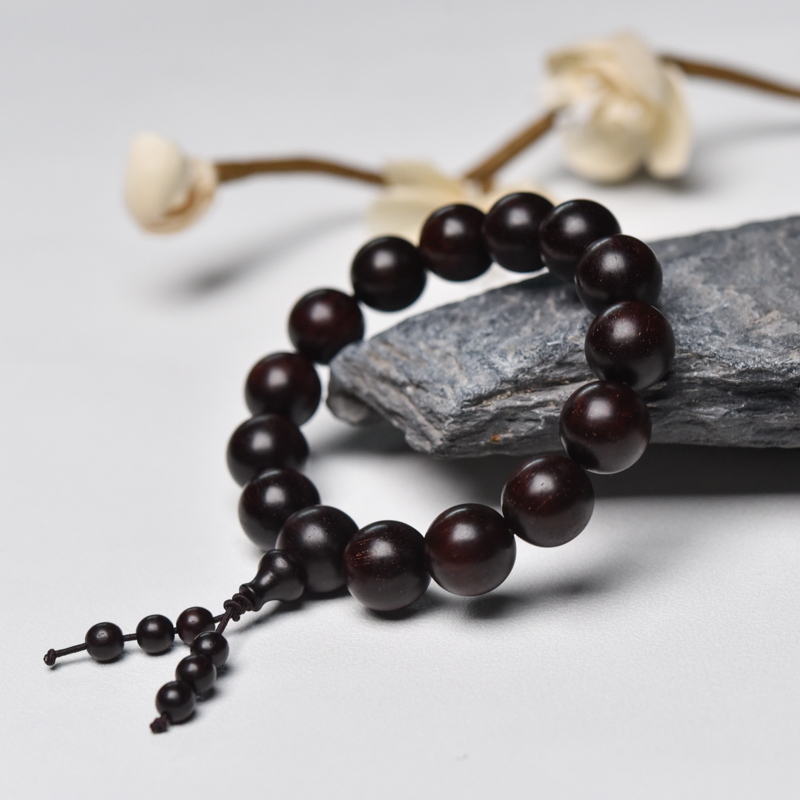 印度小叶紫檀单圈手串-红掌柜