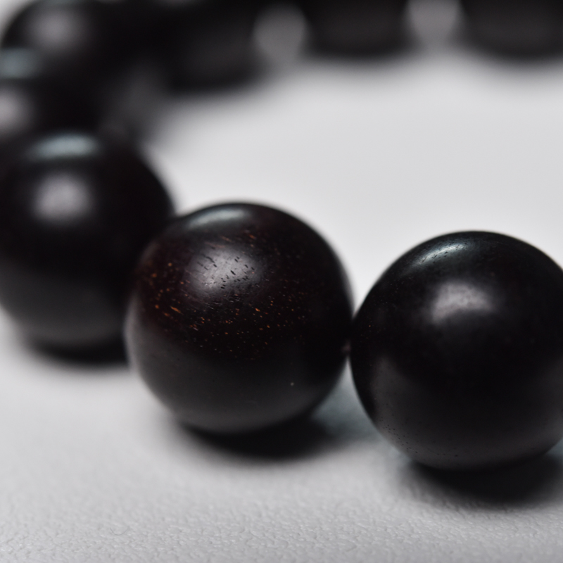 18mm天然半星小叶紫檀单圈手串-红掌柜