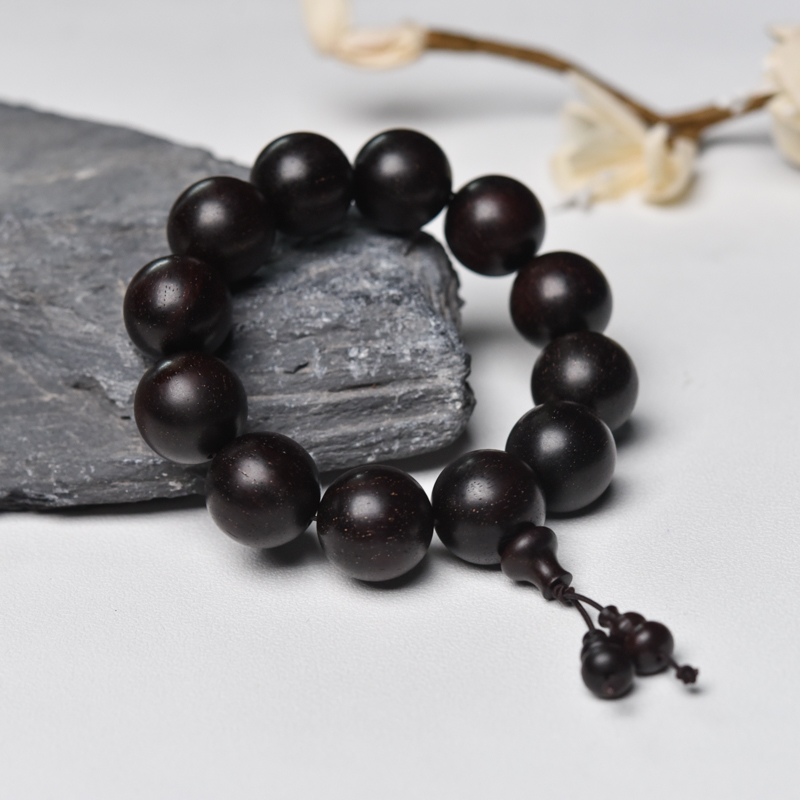 20.5mm印度小叶紫檀单圈手串-红掌柜