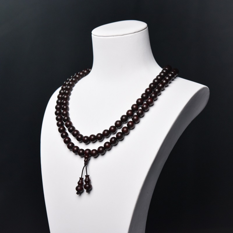 8mm满星小叶紫檀佛珠-红掌柜