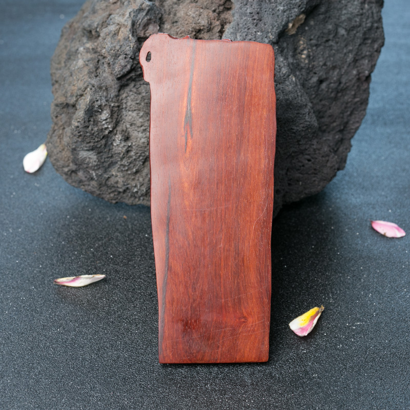 紫檀福在眼前香插摆件-红掌柜