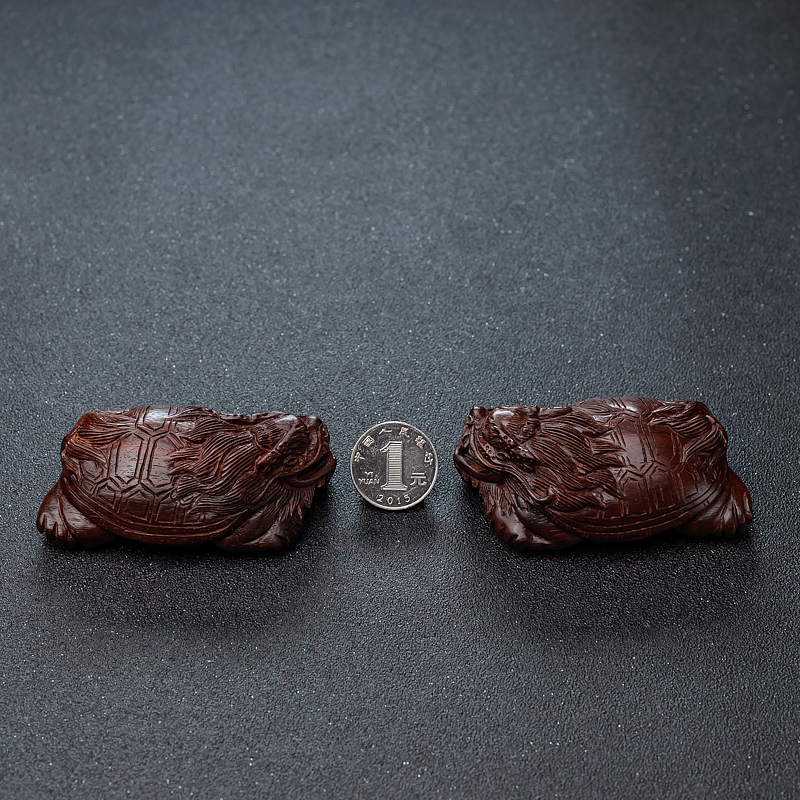 印度紫檀龙龟摆件-红掌柜