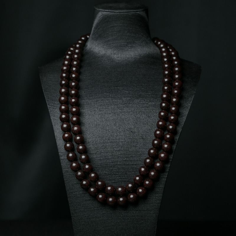 印度天然半星小叶紫檀108佛珠-红掌柜