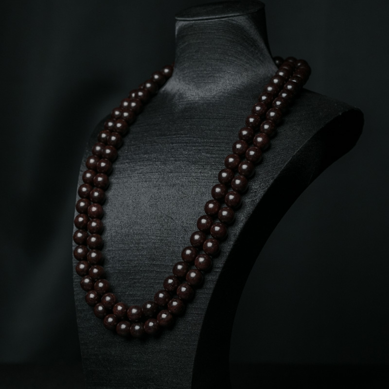 天然半星小叶紫檀108佛珠-红掌柜