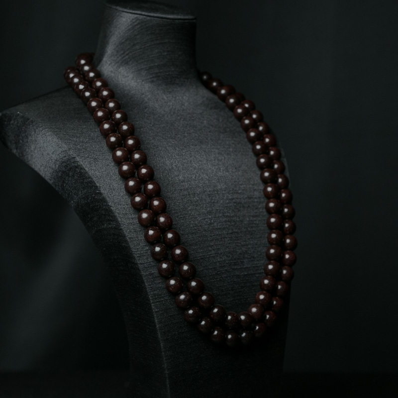 印度半星小叶紫檀108佛珠-红掌柜