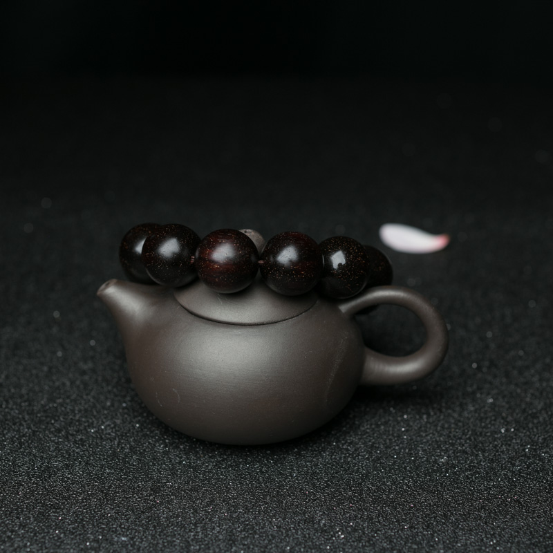 印度天然小叶紫檀单圈手串-红掌柜