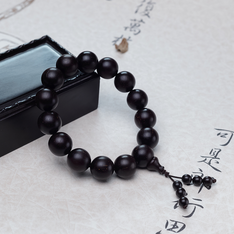 天然半星小叶紫檀单圈手串-红掌柜