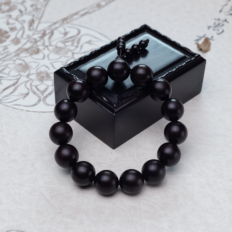 印度半星小叶紫檀单圈手串-红掌柜