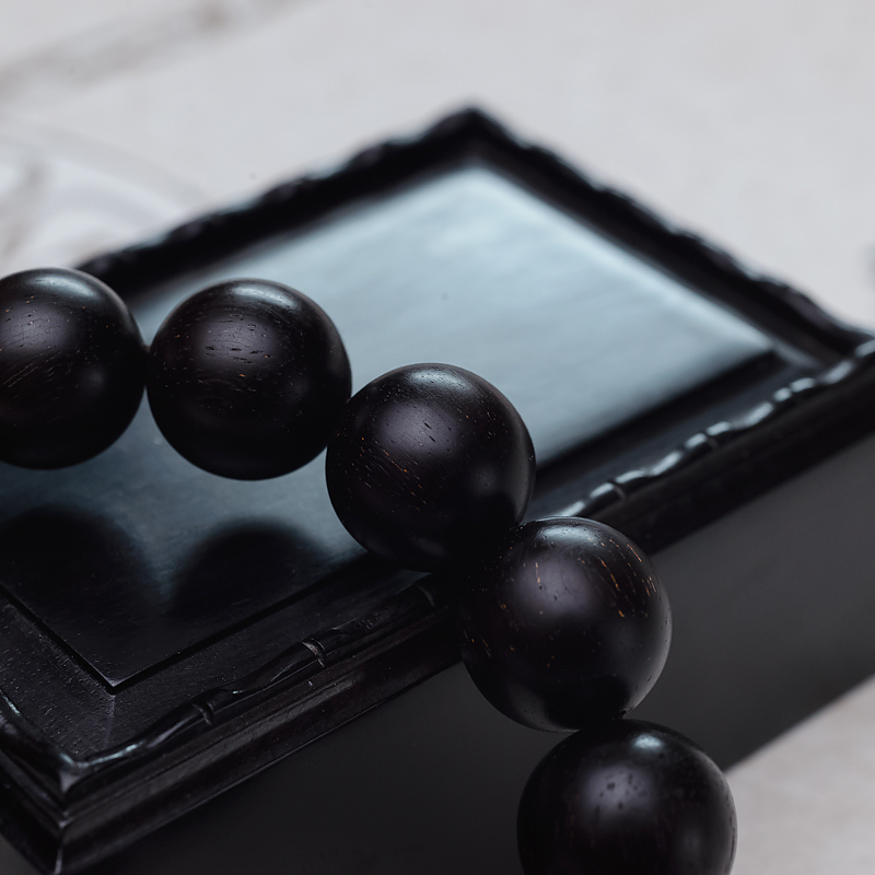 印度天然半星小叶紫檀手串-红掌柜