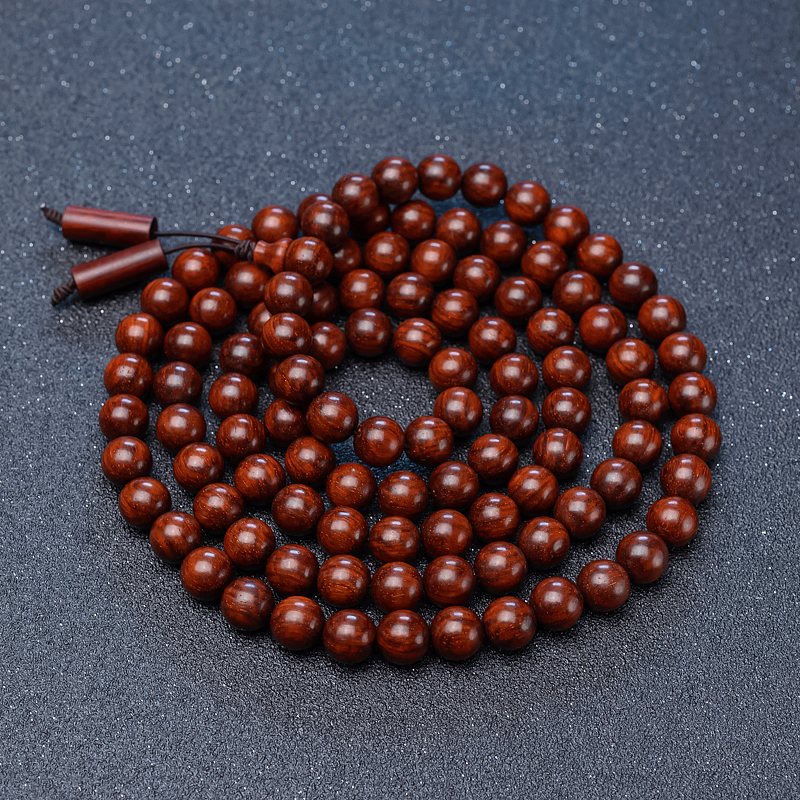 满星小叶紫檀108佛珠-红掌柜