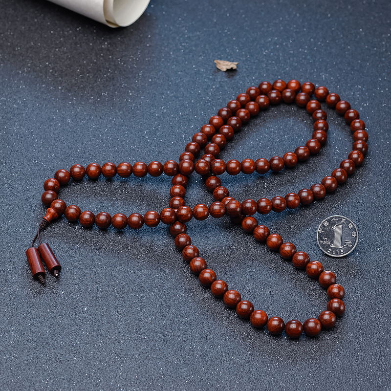 小叶紫檀佛珠-红掌柜
