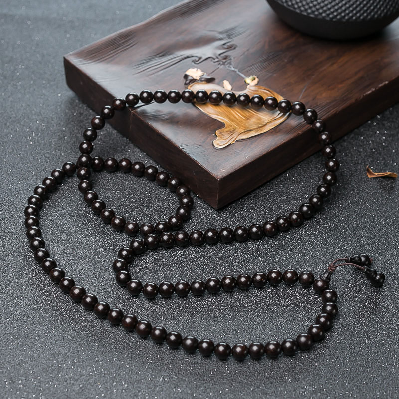 天然小叶紫檀108佛珠-红掌柜