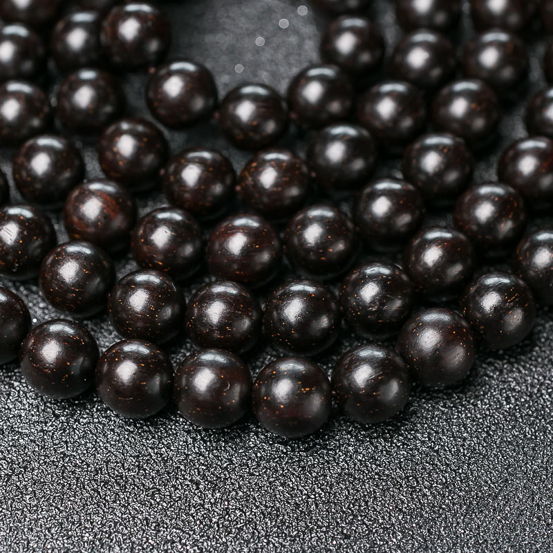 天然小叶紫檀佛珠-红掌柜