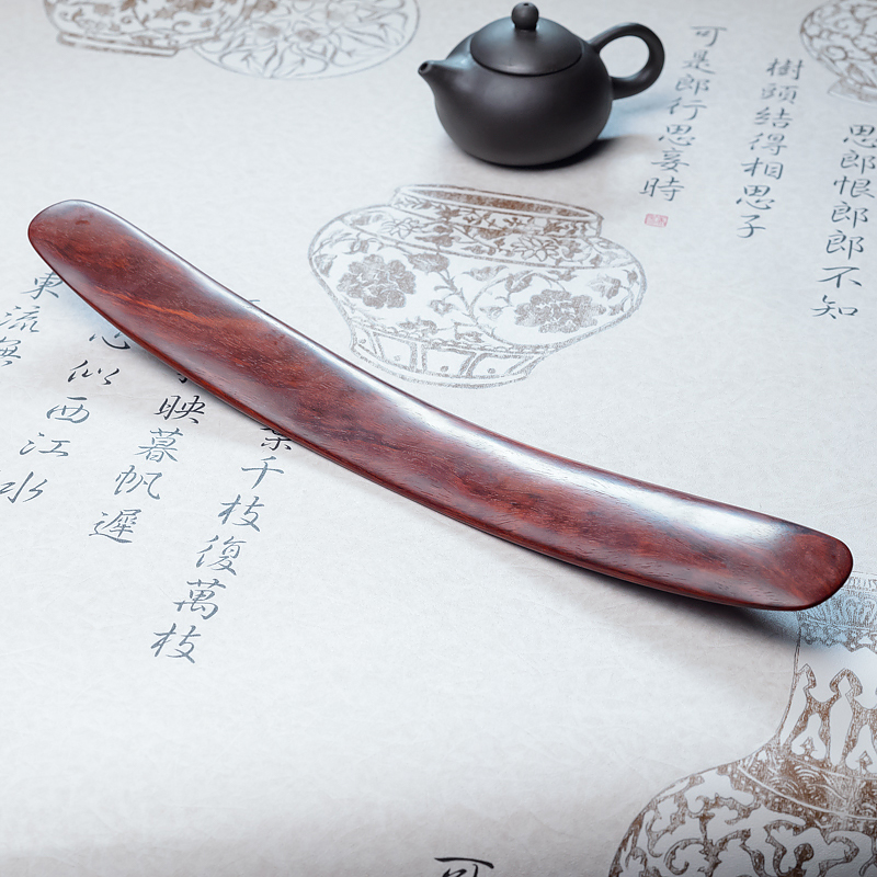 天然小叶紫檀刮痧板-红掌柜