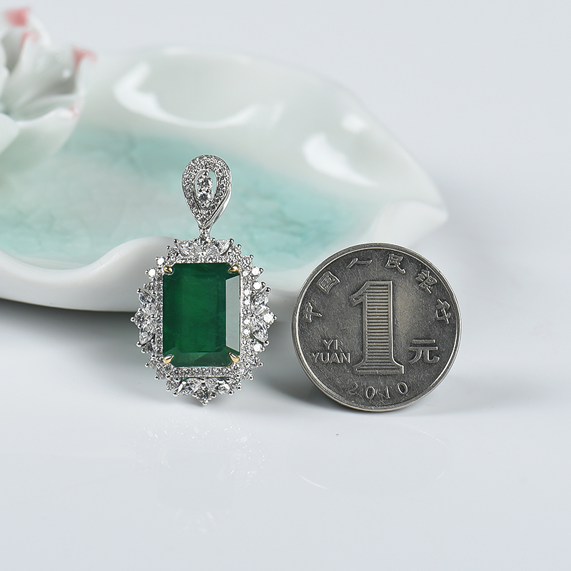 祖母绿吊坠-红掌柜