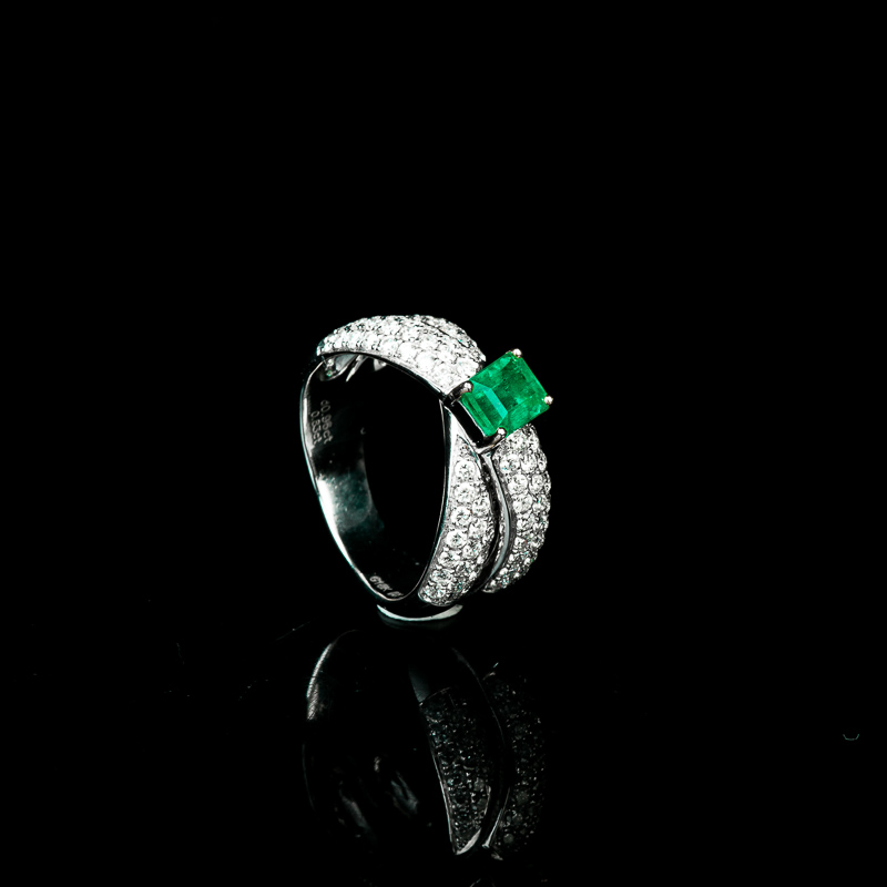 天然祖母绿戒指-红掌柜