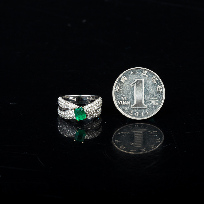 哥伦比亚祖母绿戒指-红掌柜