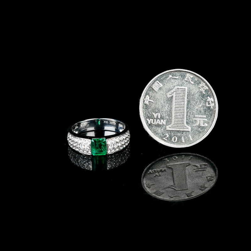 天然祖母绿戒指-红掌柜