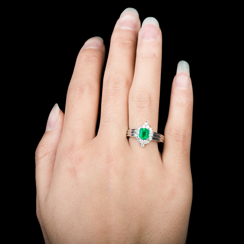 哥伦比亚祖母绿戒指-红掌柜