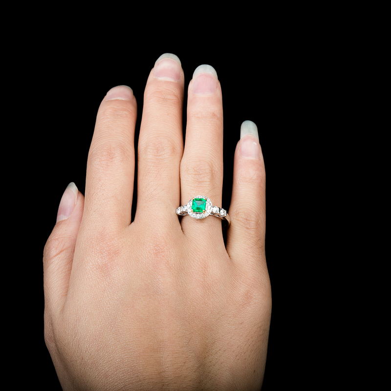 祖母绿戒指-红掌柜