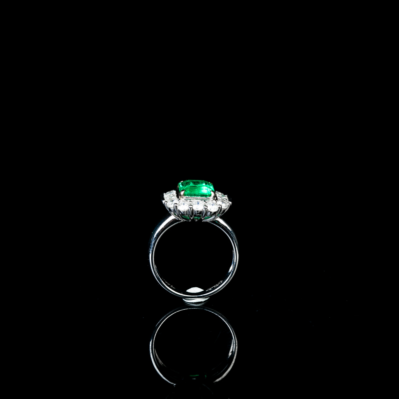 天然祖母绿戒指-红掌柜