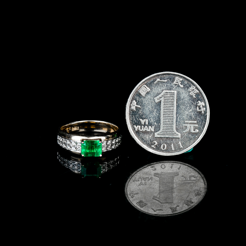哥伦比亚祖母绿戒指-红掌柜