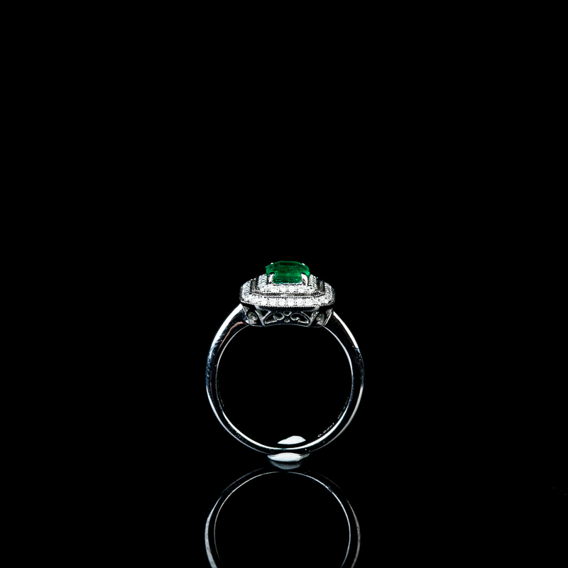 天然祖母绿戒指-红掌柜