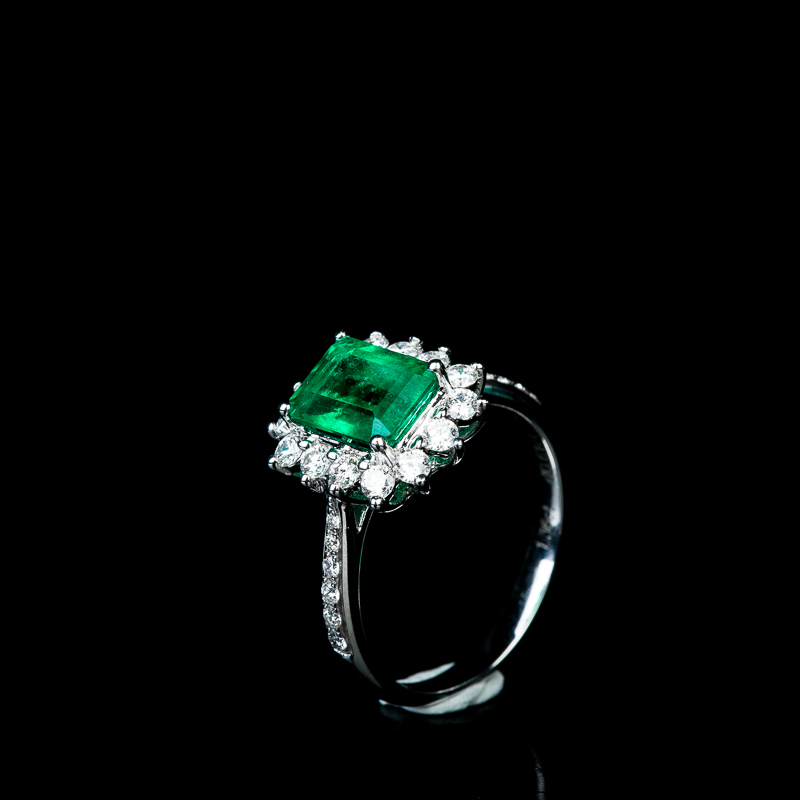 天然祖母绿戒指-红掌柜