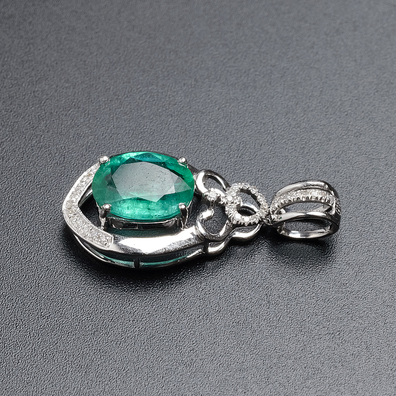 天然祖母绿吊坠-红掌柜