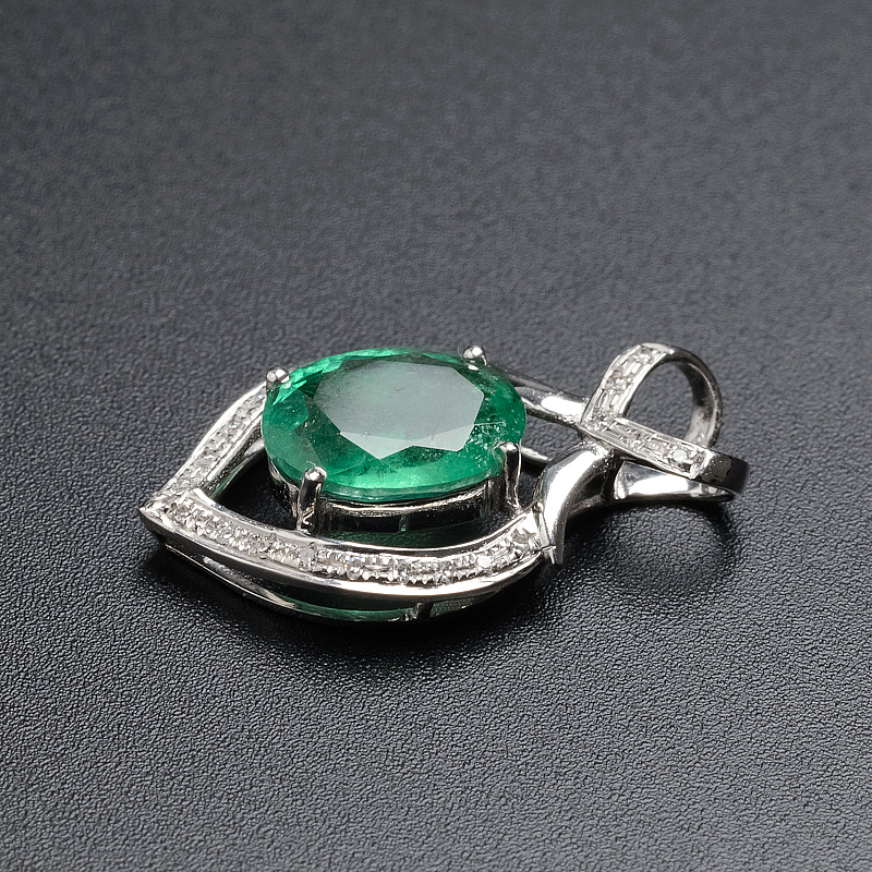 哥伦比亚祖母绿吊坠-红掌柜