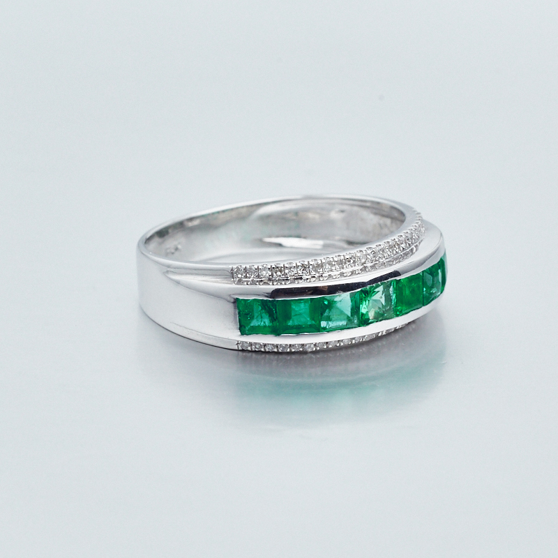 哥伦比亚祖母绿戒指-红掌柜