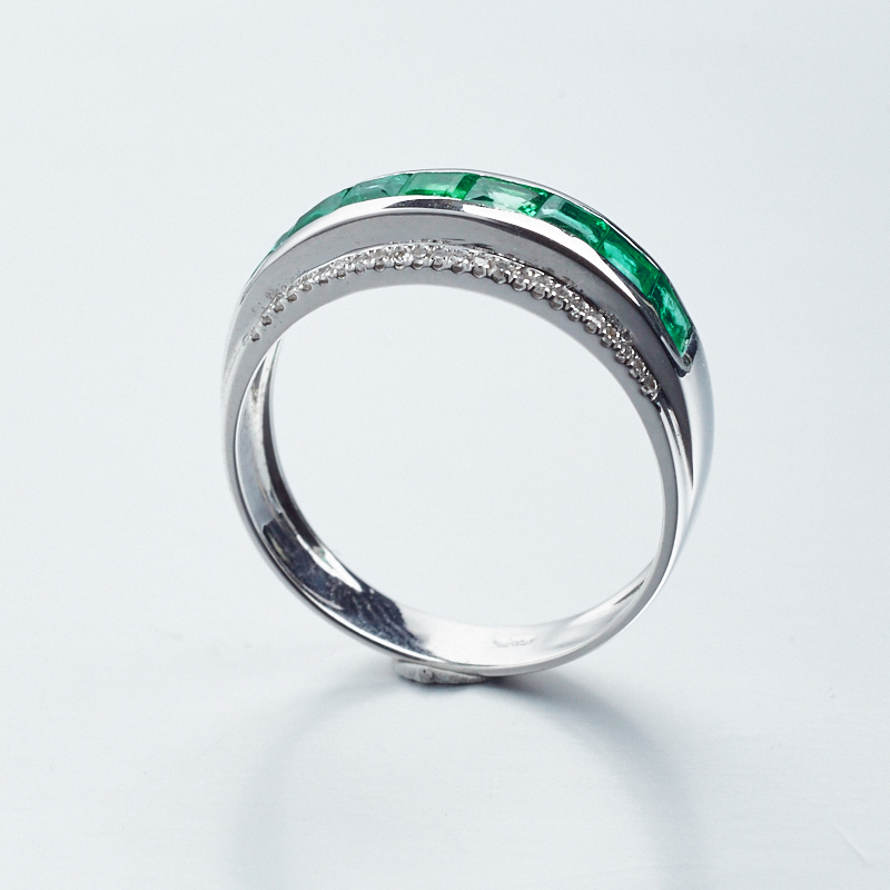 天然祖母绿宝石戒指-红掌柜