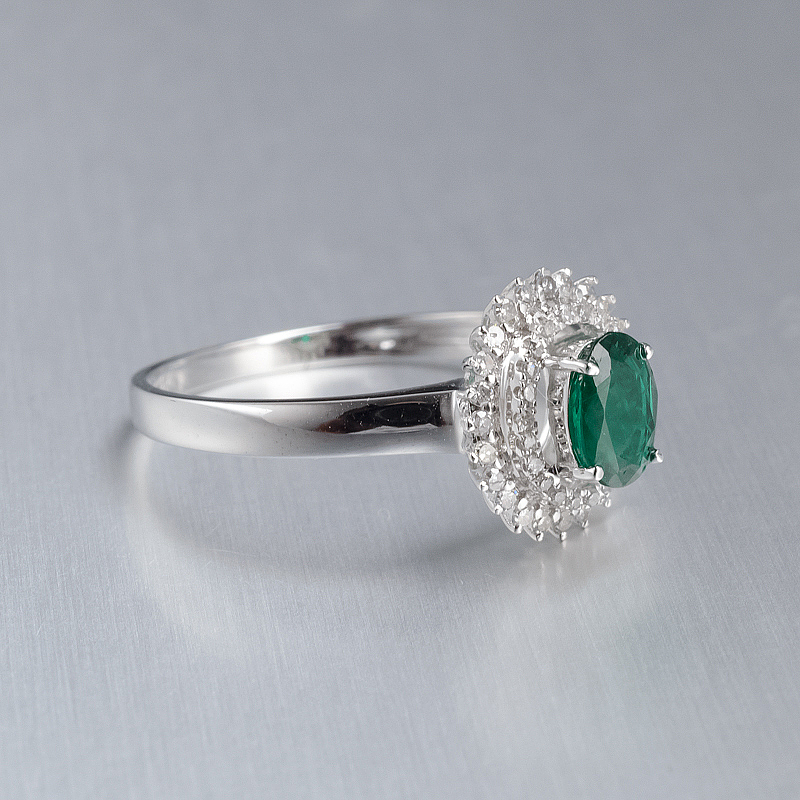 天然祖母绿宝石戒指-红掌柜