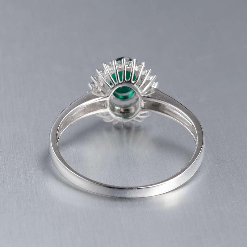 哥伦比亚天然祖母绿戒指-红掌柜