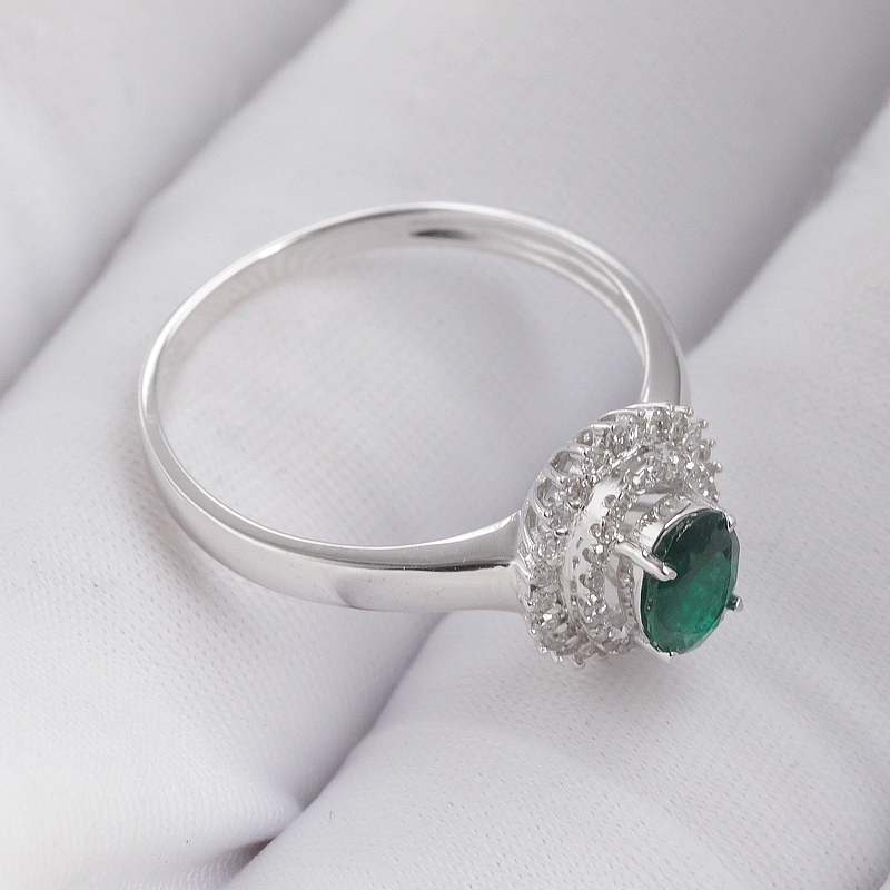 哥伦比亚祖母绿戒指-红掌柜