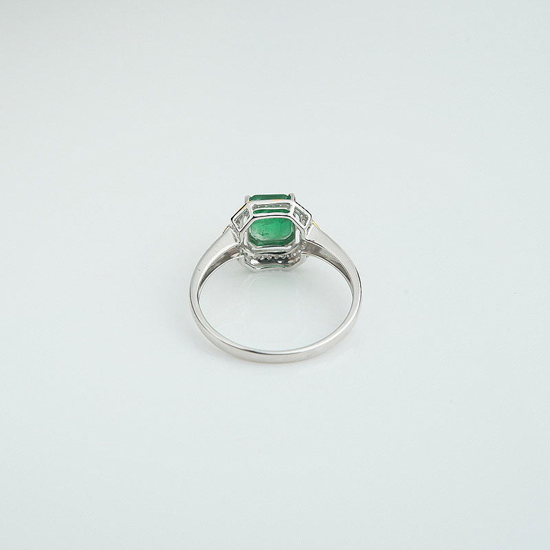 金镶黄绿祖母绿戒指 - 红掌柜