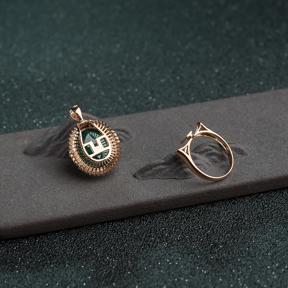 天然蓝绿祖母绿两用款-红掌柜