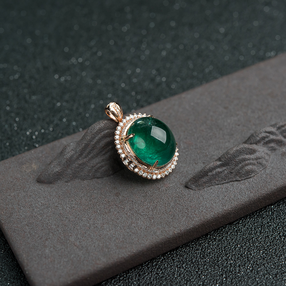 赞比亚蓝绿祖母绿两用款-红掌柜