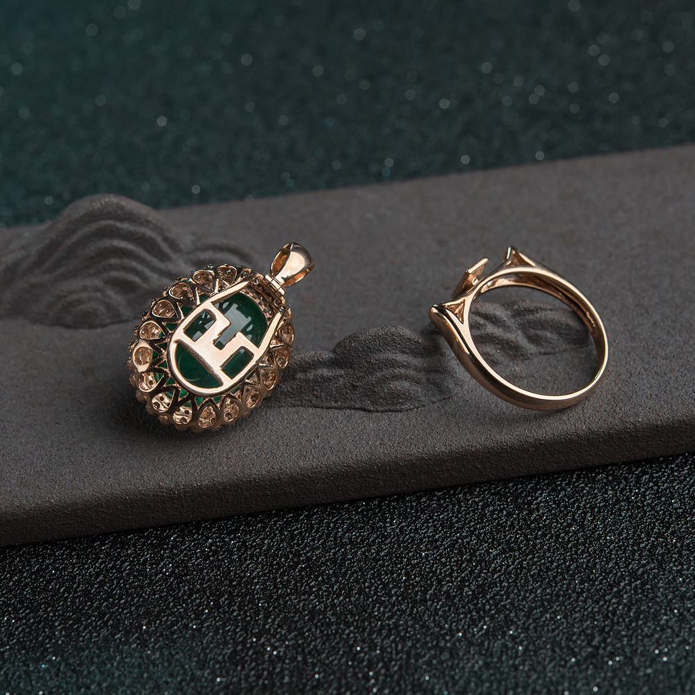 蓝绿祖母绿两用款-红掌柜