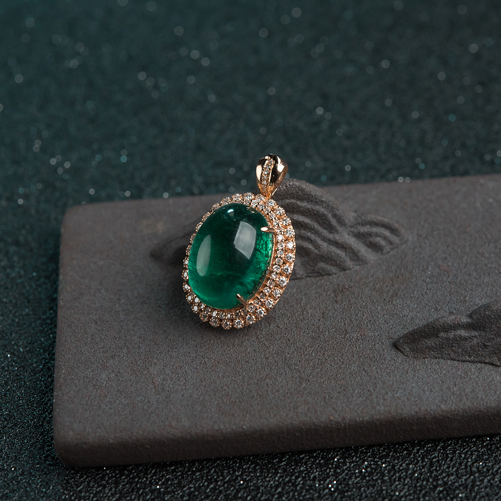 天然蓝绿祖母绿两用款-红掌柜